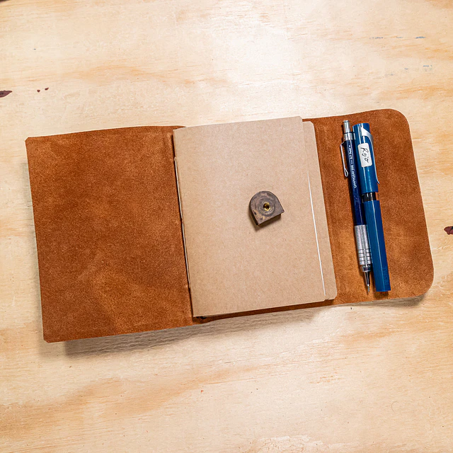 Libreta Laurel 120 hojas reemplazables A6 café agreste