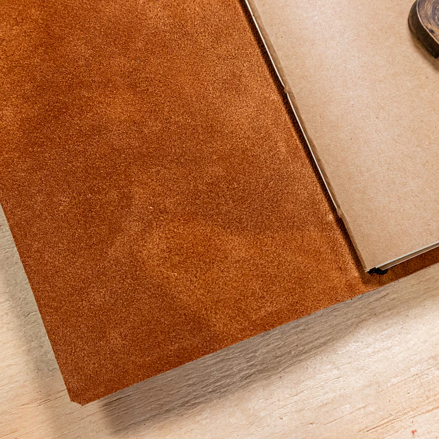 Libreta Laurel 120 hojas reemplazables A6 café agreste