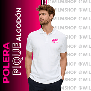 Polera Pique Personalizada Logotipo UNISEX (60% ALGODÓN)
