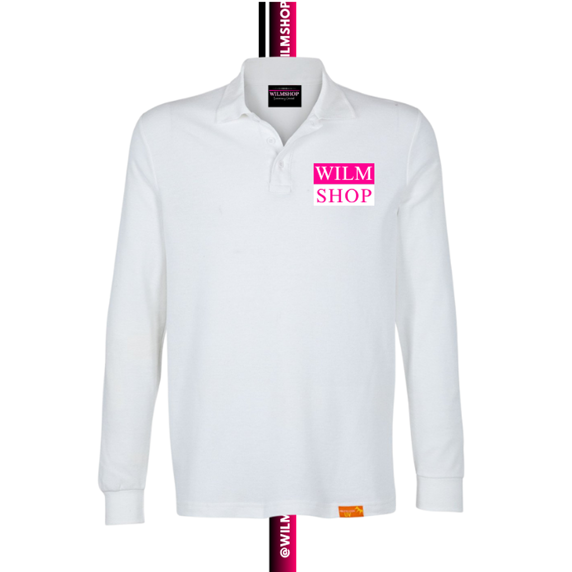 Polera Pique Manga Larga Personalizada Logotipo UNISEX 2