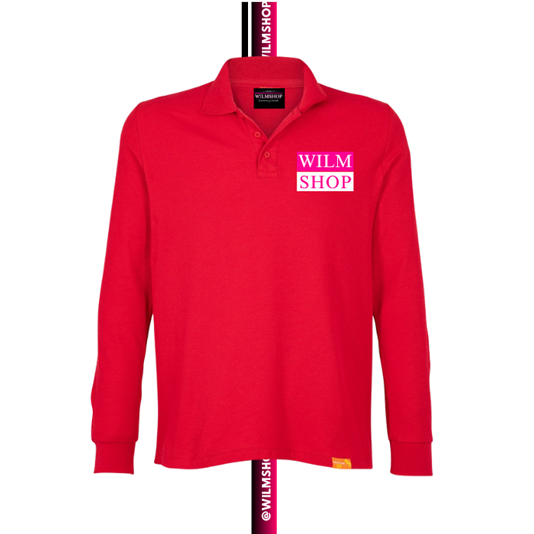 Polera Pique Manga Larga Personalizada Logotipo UNISEX 5