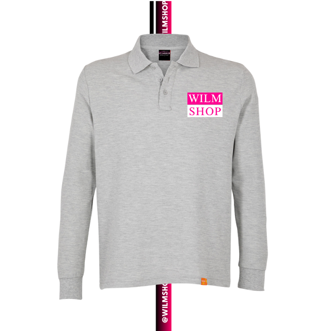 Polera Pique Manga Larga Personalizada Logotipo UNISEX 7