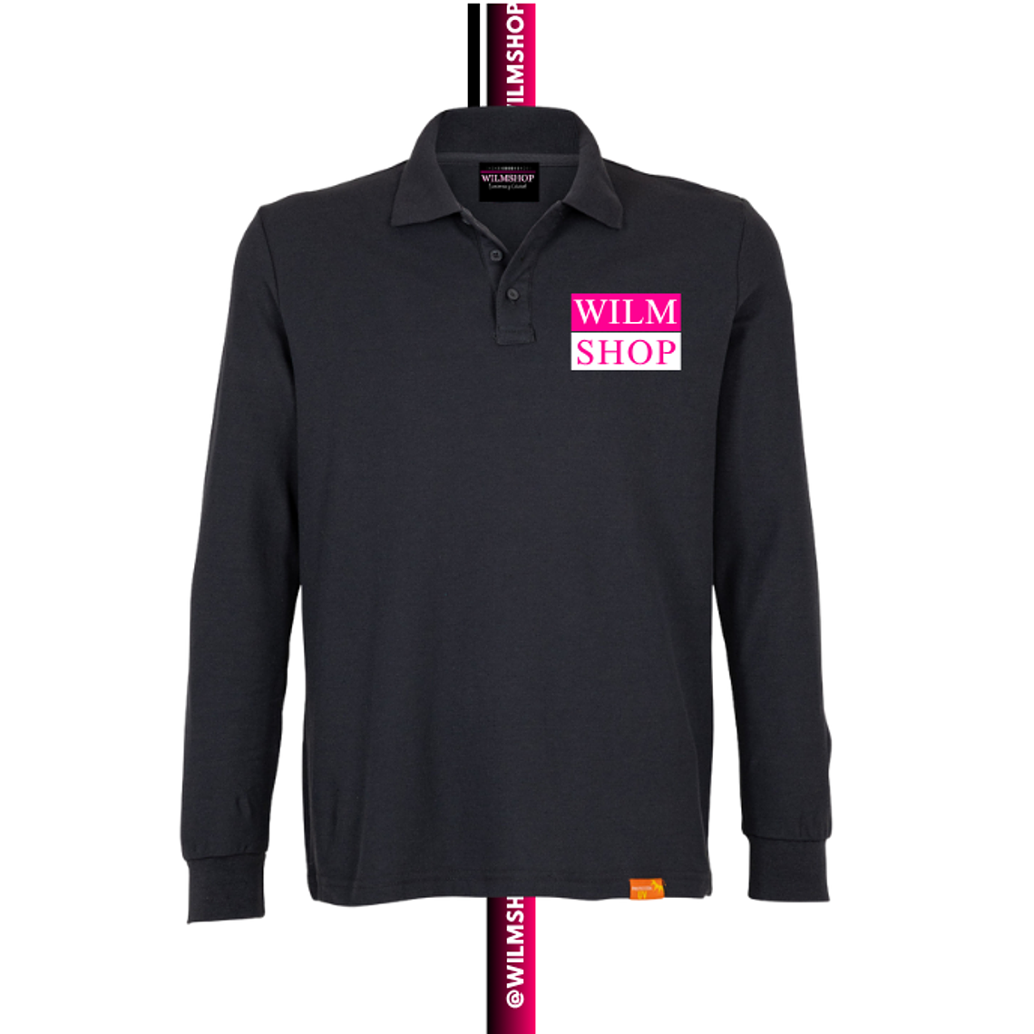 Polera Pique Manga Larga Personalizada Logotipo UNISEX 6