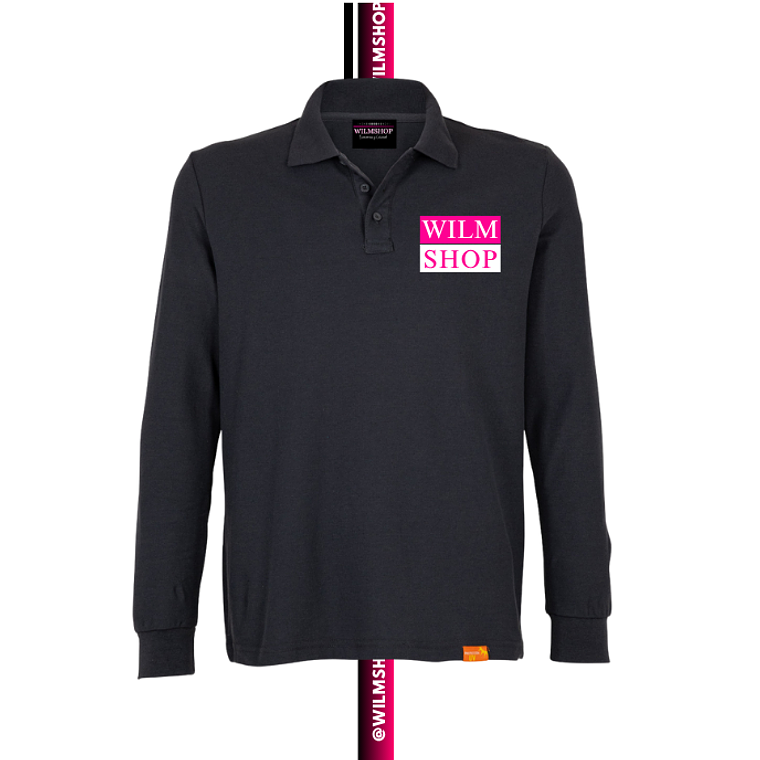 Polera Pique Manga Larga Personalizada Logotipo UNISEX 6