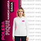 Polera Pique Manga Larga Personalizada Logotipo DAMA - Miniatura 1