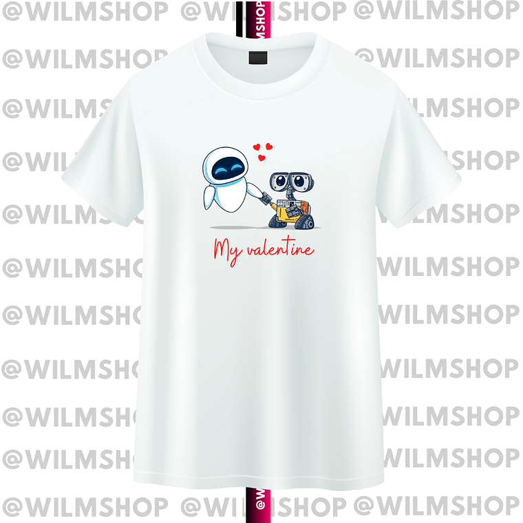 PACK POLERAS COUPLE SAN VALENTIN PIXAR #02 2