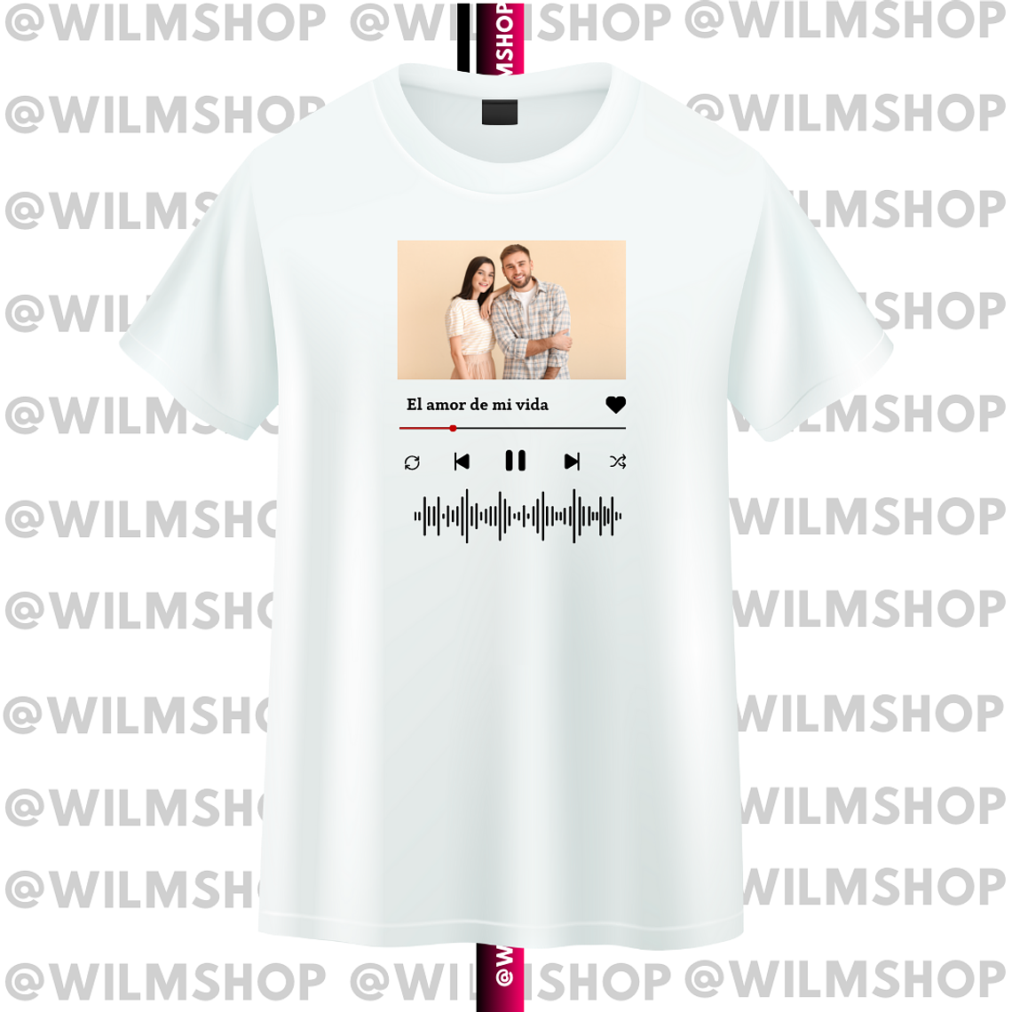 PACK POLERAS COUPLE SPOTIFY SAN VALENTIN #01 2