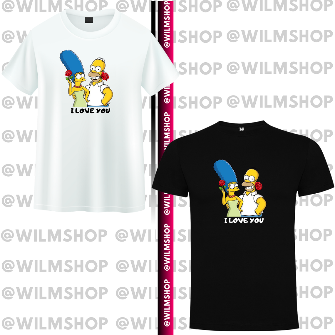 PACK POLERA COUPLE LOS SIMPSON #1 1