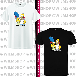 PACK POLERA COUPLE LOS SIMPSON #1