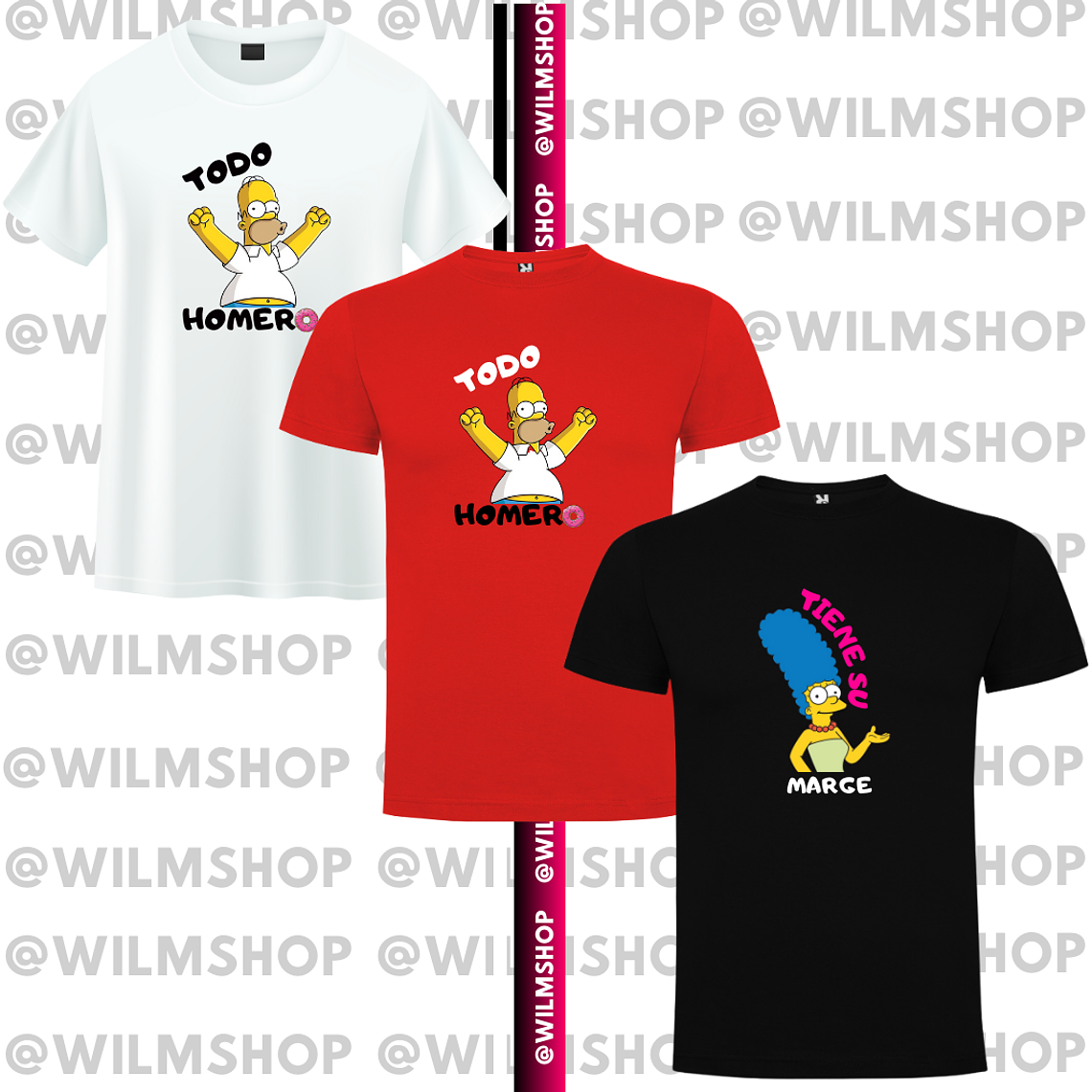 PACK POLERA COUPLE LOS SIMPSON #2 1