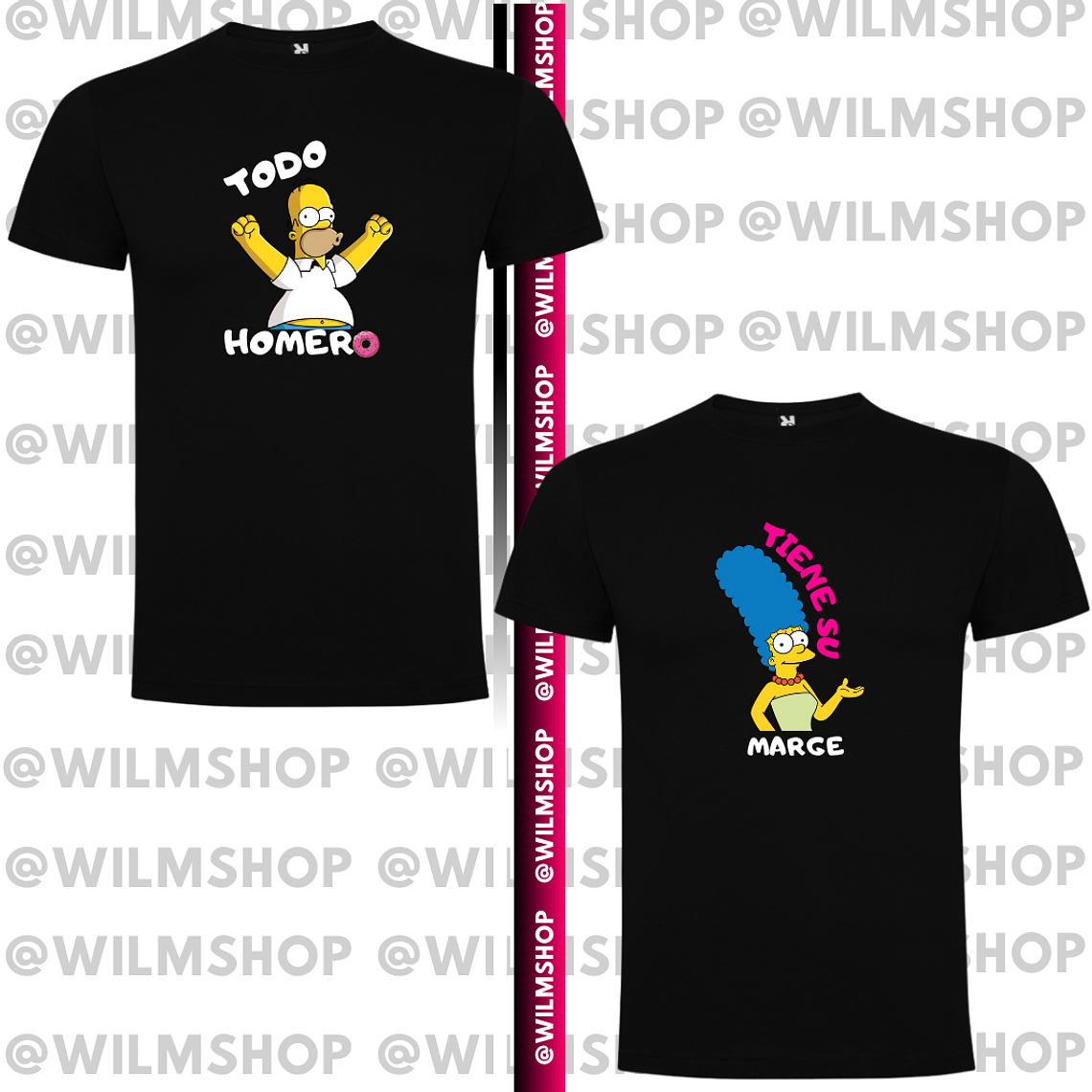 PACK POLERA COUPLE LOS SIMPSON #2 3