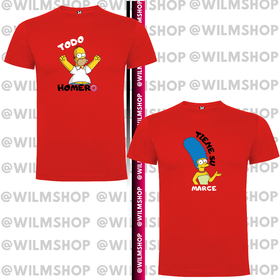 PACK POLERA COUPLE LOS SIMPSON #2 4