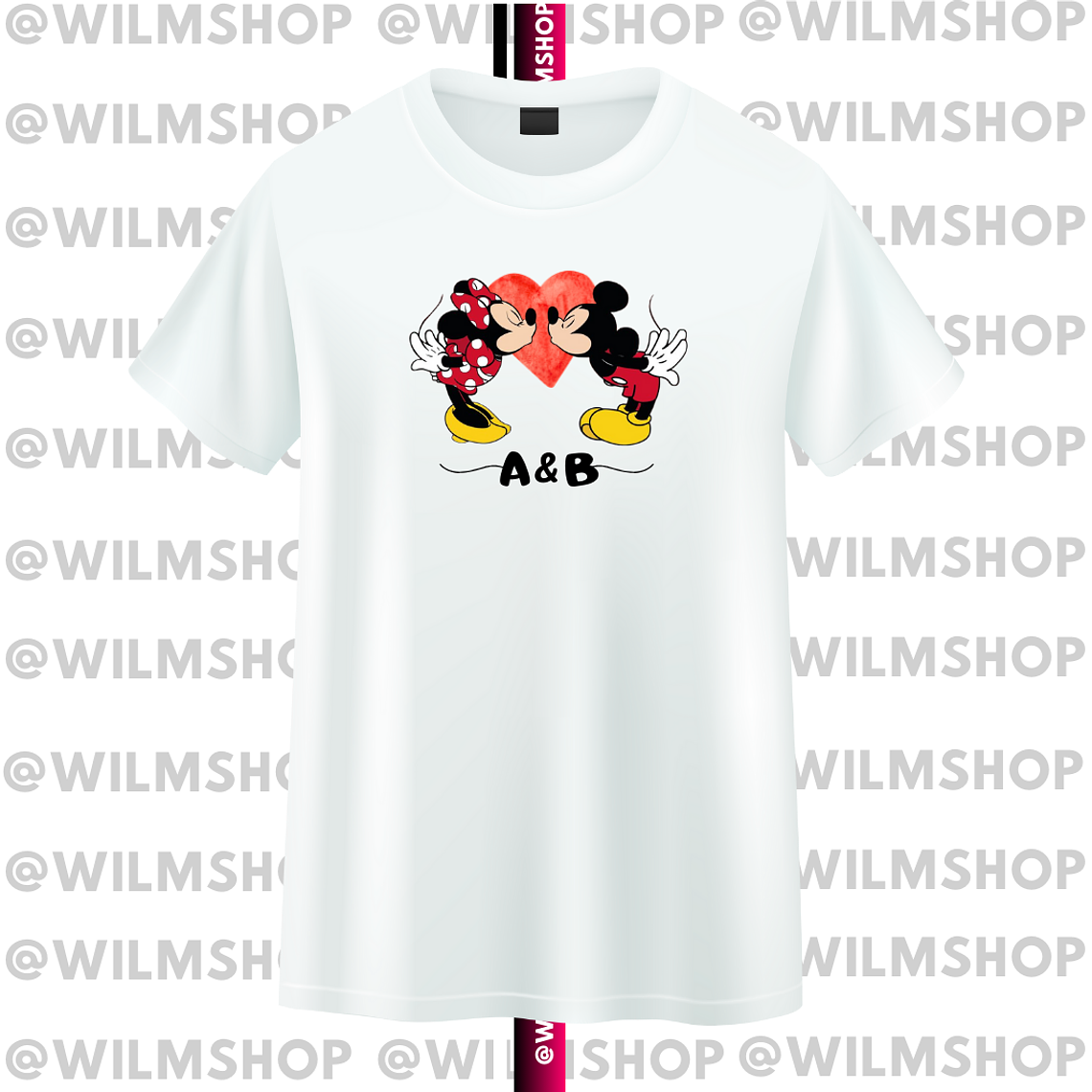 POLERA MICKEY & MINNIE #01 SAN VALENTÍN 2