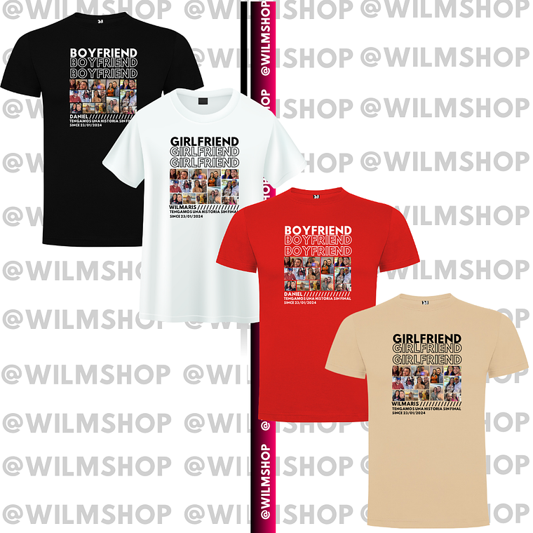 POLERA BOYFRIEND & GIRLFRIEND SAN VALENTÍN 1