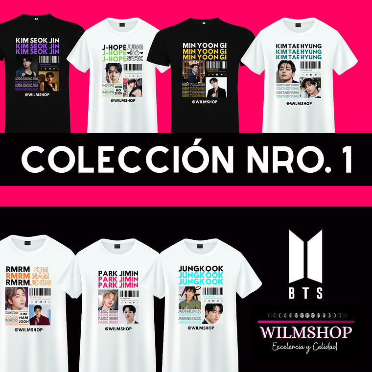 POLERA BTS INTEGRANTES 1