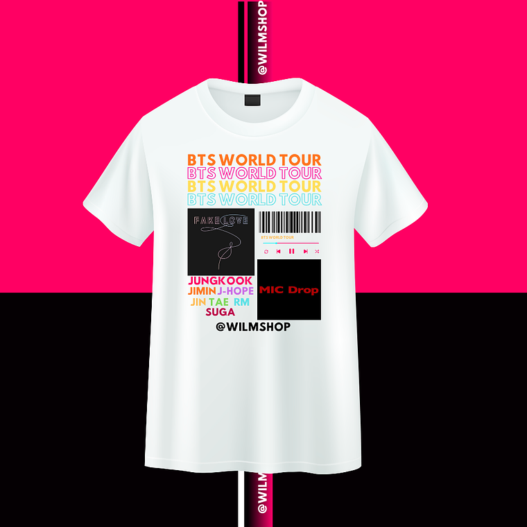 POLERA BTS ÁLBUMES  8