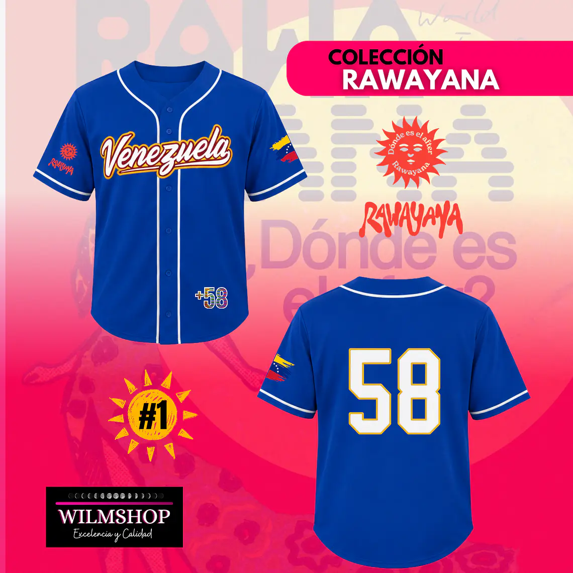 CAMISETA BEISBOL RAWAYANA #1 1