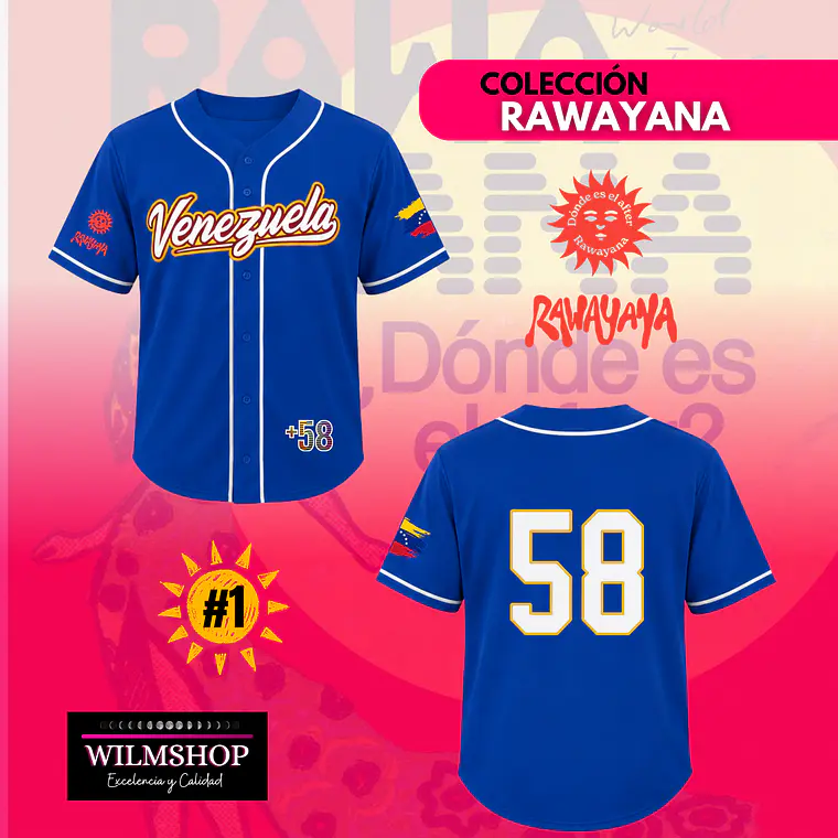 CAMISETA BEISBOL RAWAYANA #1 1