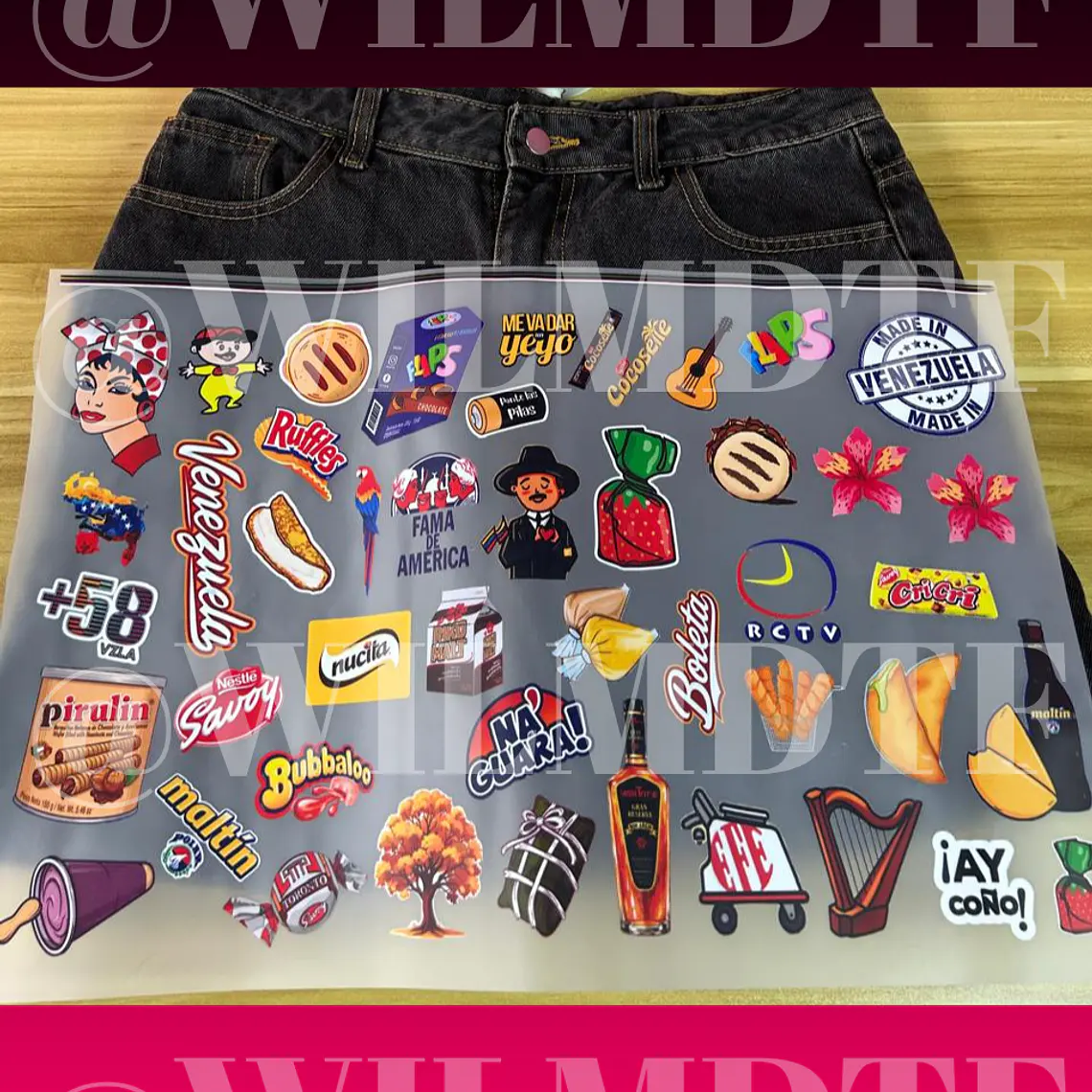 LÁMINA PERSONALIZADA DTF TEXTIL - TEMÁTICA VENEZUELA 1