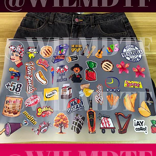 LÁMINA PERSONALIZADA DTF TEXTIL - TEMÁTICA VENEZUELA