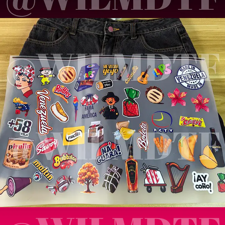 LÁMINA PERSONALIZADA DTF TEXTIL - TEMÁTICA VENEZUELA 1