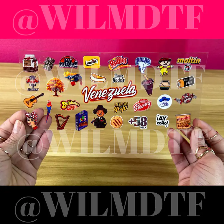 LÁMINA PERSONALIZADA DTF UV- TEMÁTICA VENEZUELA 1