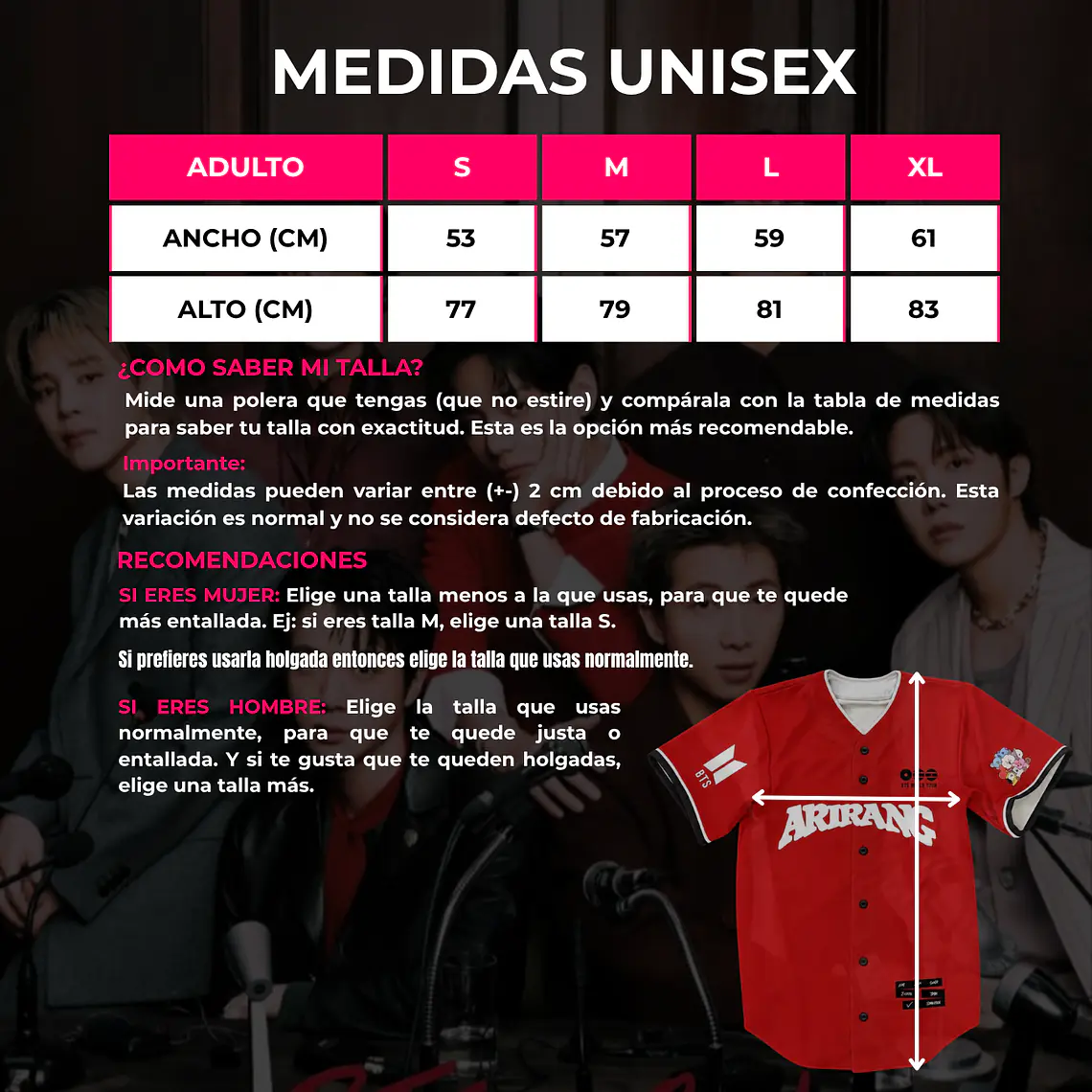 CAMISETA UNISEX ARIRANG WORLD TOUR #1 2