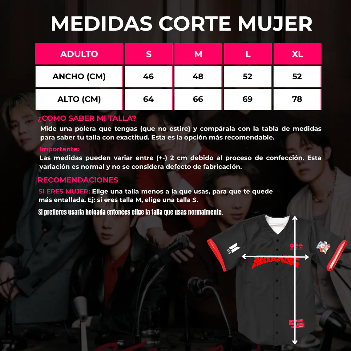 CAMISETA MUJER ARIRANG WORDL TOUR #2 2