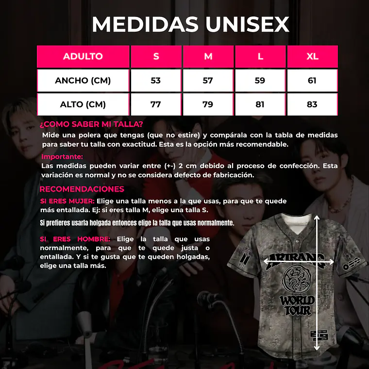 CAMISETA UNISEX ARIRANG WORDL TOUR #3 2