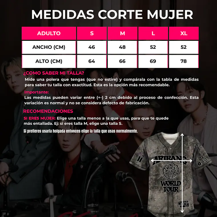 CAMISETA MUJER ARIRANG WORLD TOUR #3 2