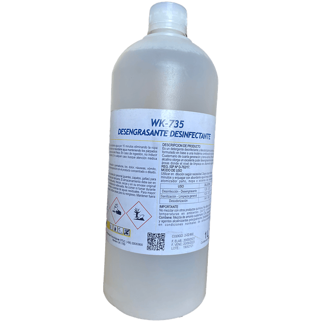 Desengrasante Desinfectante WK-735 1Lt