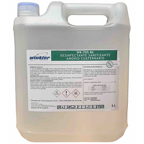 Desinfectante Sanitizante A.C. Superficies WK-705Bc 5Lt