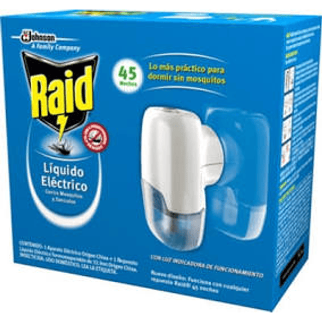 Insecticida Liquido Electrico Raid Aparato y Recarga