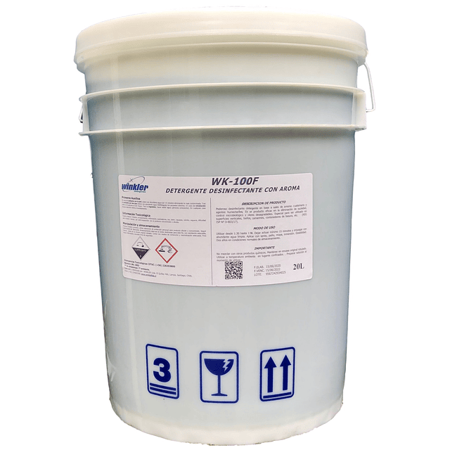 Detergente Desinfectante Alcalino WK-100 F 20Lt