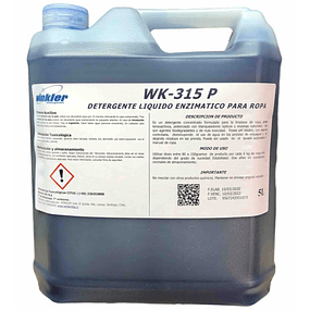 Detergente Liquido Ropa Enzimatico WK-315Plus 5Lt