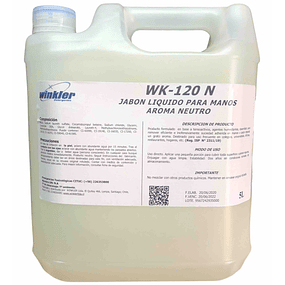 Jabon Liquido Perlado Neutro WK-120N 5Lt