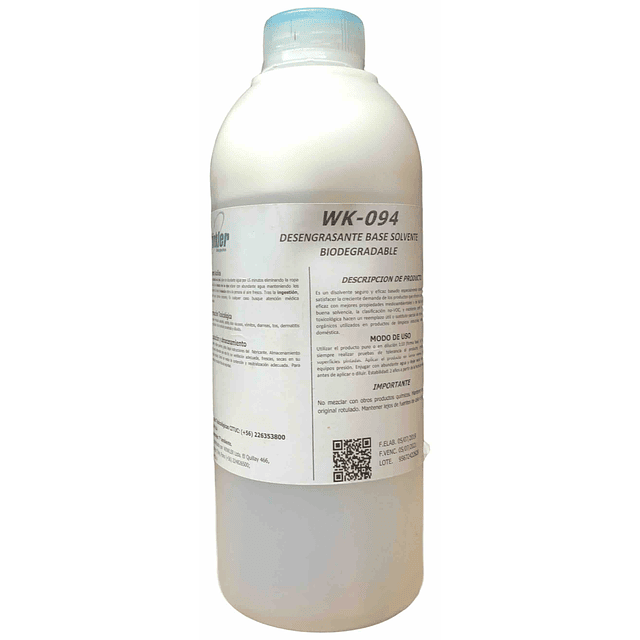 Desengrasante Base Solvente Biodegradable WK-094 1Lt