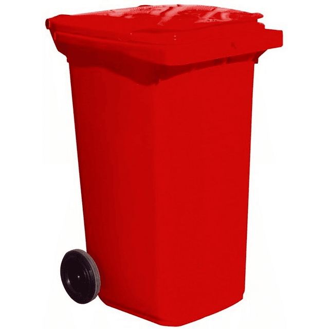 Contenedor de Basura Rojo 120Lt