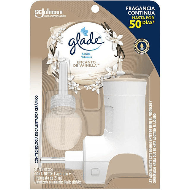 Aromatizante Electrico Aroma Surtido Pack Glade + Aparato