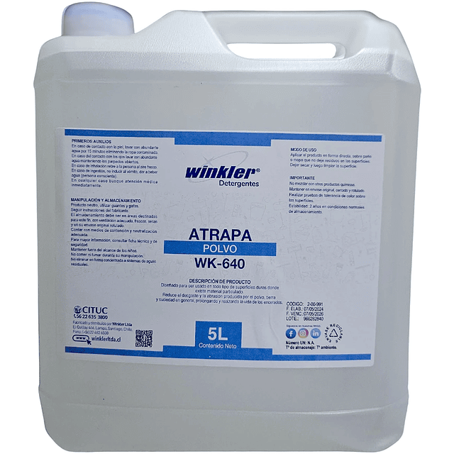 Atrapapolvo Industrial WK-640 5L