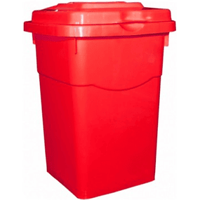 Basurero Rojo 50Lt
