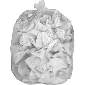 Bolsa Basura Transparente 90X110X35 10Un