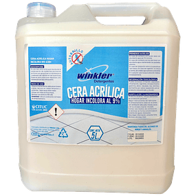 Cera Acrilica Autobrillo Hogar Incolora (9%) WK-630Hi 5L