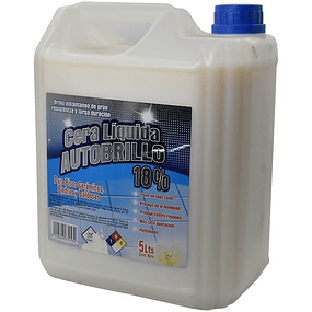 Cera Acrilica Autobrillo Incolora 18% Stronger 5L