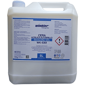 Cera Acrilica Autobrillo Incolora 18% WK-630 I 5L