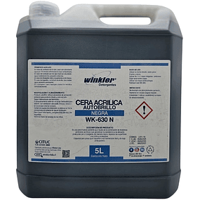 Cera Acrilica Autobrillo Negra 18% WK-630N 5L