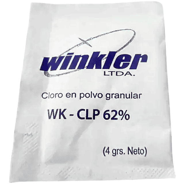 Cloro Granulado 62% Sachet de 4Gr