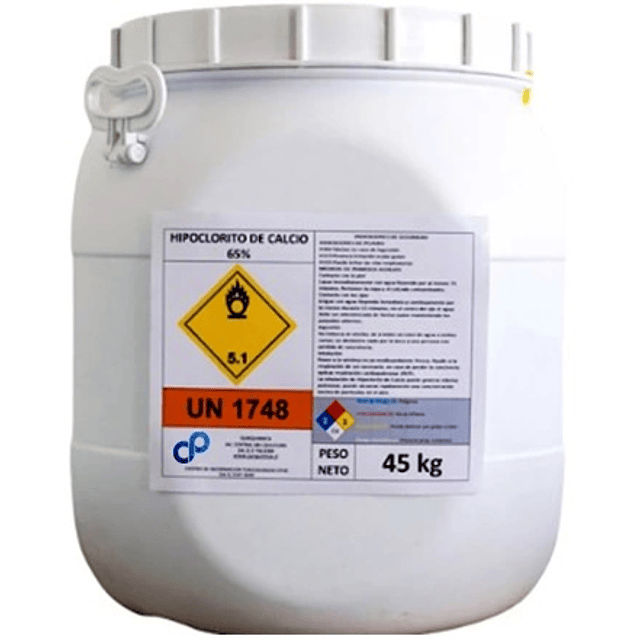 Cloro, Hipoclorito de Calcio 45K