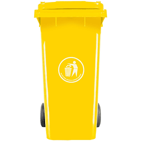Contenedor de Basura Amarillo 120Lt