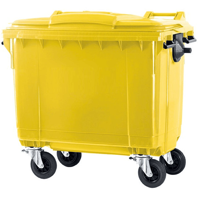 Contenedor de Basura Amarillo 770Lt Con Asas